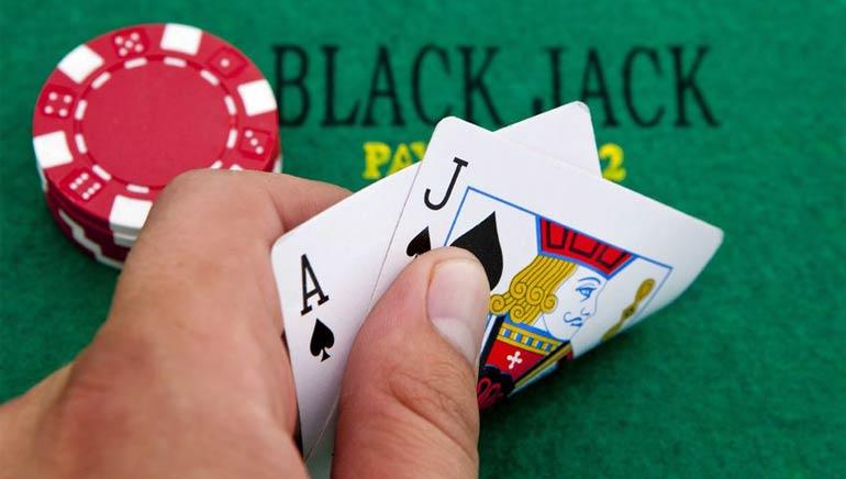 blackjack cards and chips